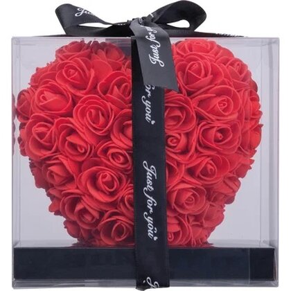 Artificial roses in heart shape JANICE