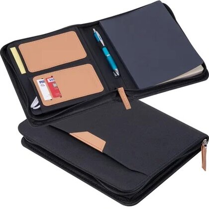 A5 writing folder made of recycled PET SHANNON