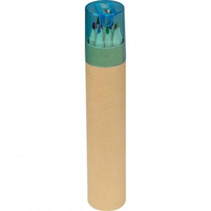 12 coloured pencils in a tube MIA