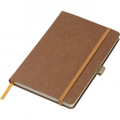 A5 notebook with recycled leather cover TRACY