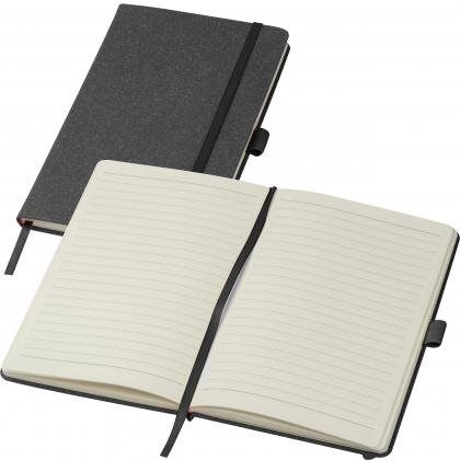 A5 notebook with recycled leather cover TRACY