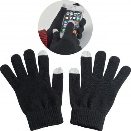 Acrylic gloves with touch tops on two fingers CHAD