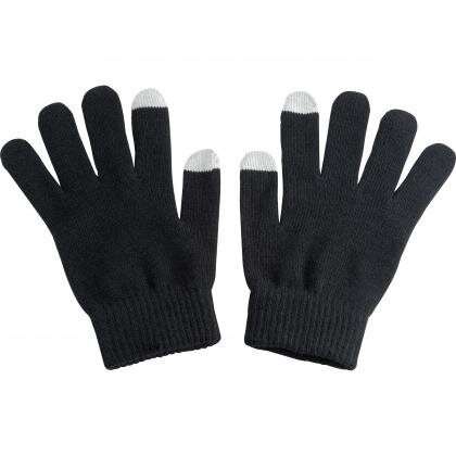 Acrylic gloves with touch tops on two fingers CHAD