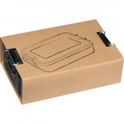 Aluminium lunch box with closure KATHERINE