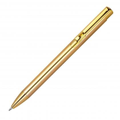 Aluminium push pen, shiny metalic MELANIA