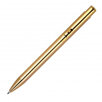 Aluminium push pen, shiny metalic MELANIA