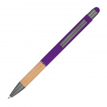 Ball pen with bamboo grip zone BRYGIDA