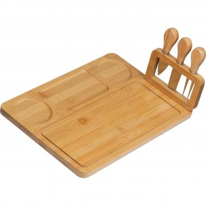 Bamboo cheese set FORTUNATO