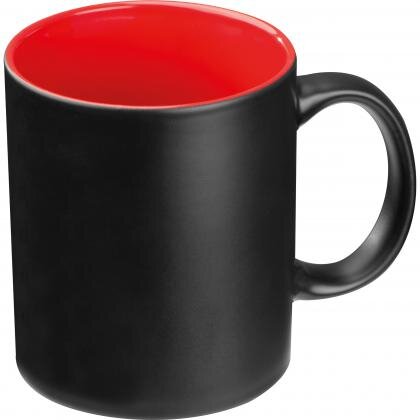Black mug with colored inside ZANE