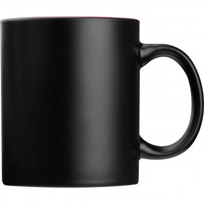 Black mug with colored inside ZANE