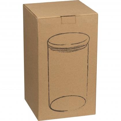 Borosilicate glass jar with pine wood lid, 1000 ml JAMIE
