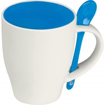Ceramic cup with a spoon ARMANDO