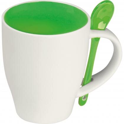Ceramic cup with a spoon ARMANDO