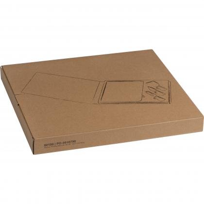 Cheese set with slate cutting board VIOLA