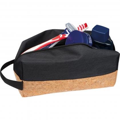 Cosmetic bag with cork bottom KLEMENTYNA