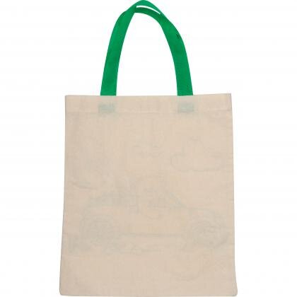 Cotton bag for coloring OLIVE