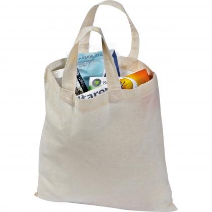 Cotton bag with short handles KERSTIN