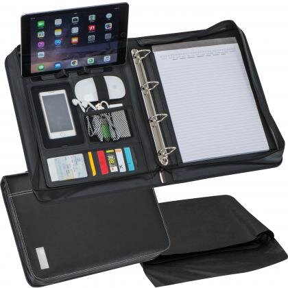 DIN A4 conference folder with ring binder LUCIANA