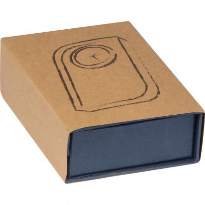 Glass block with small clock GERALD