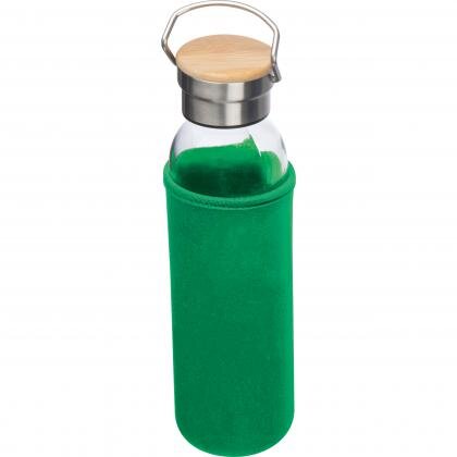 Glass bottle with neoprene sleeve, 600ml RAMONA