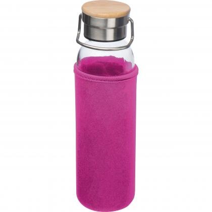 Glass bottle with neoprene sleeve, 600ml RAMONA
