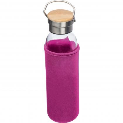 Glass bottle with neoprene sleeve, 600ml RAMONA