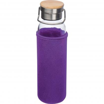 Glass bottle with neoprene sleeve, 600ml RAMONA