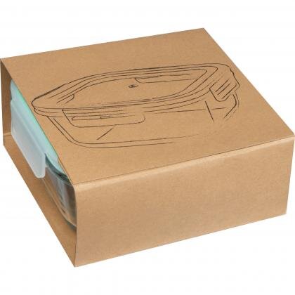 Glass container with lid THERESA