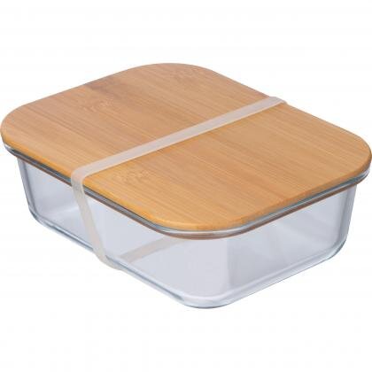 Glass lunchbox with bamboo lid KYLE