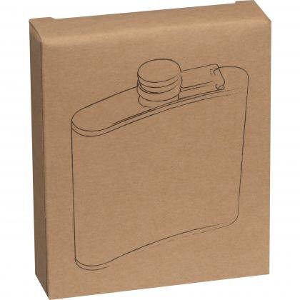 Hip flask with bamboo cover OSWALD