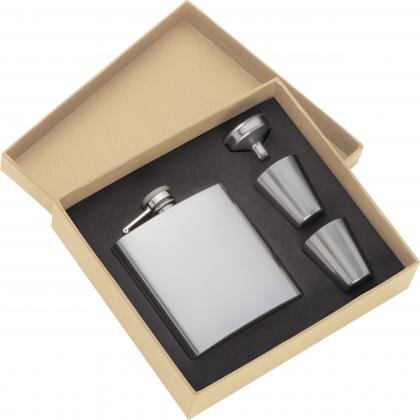 Hipflask set with 2 cups FAITH