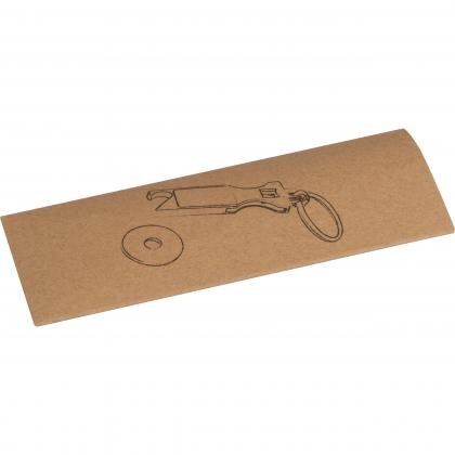 Keychain with shopping coin and bottle opener HILDE