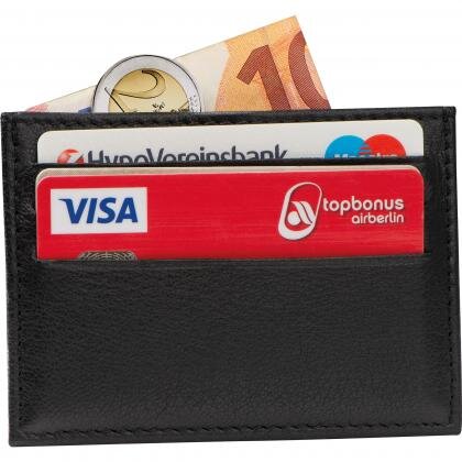 Leather RFID credit card case ISMAEL