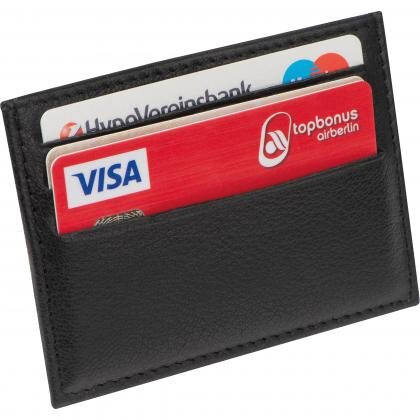 Leather RFID credit card case ISMAEL