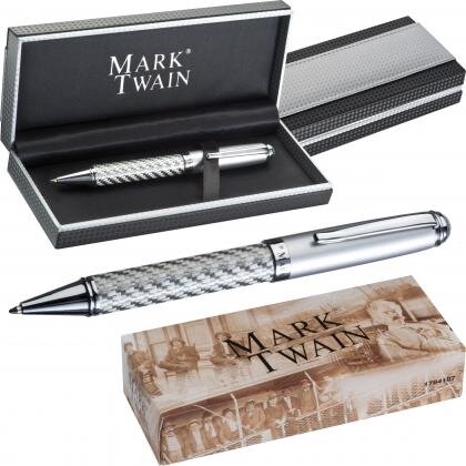 Mark Twain ball pen in carbon design AURORA