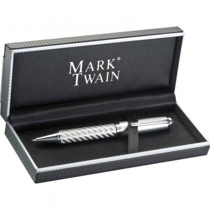 Mark Twain ball pen in carbon design AURORA