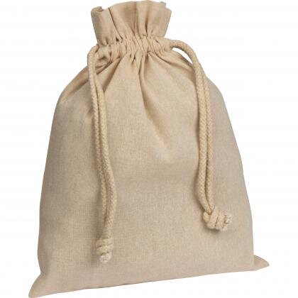 Medium drawstring bag made from recycled cotton WARREN