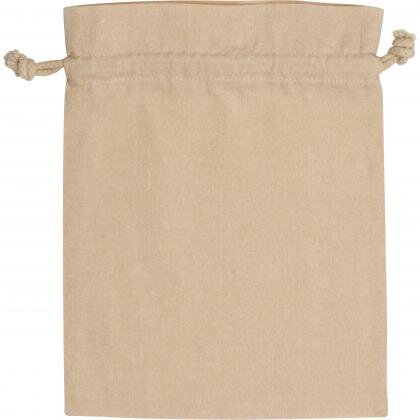 Medium drawstring bag made from recycled cotton WARREN