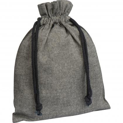 Medium drawstring bag made from recycled cotton WARREN