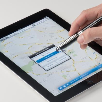 Metal ball pen with touch pad function ROSE