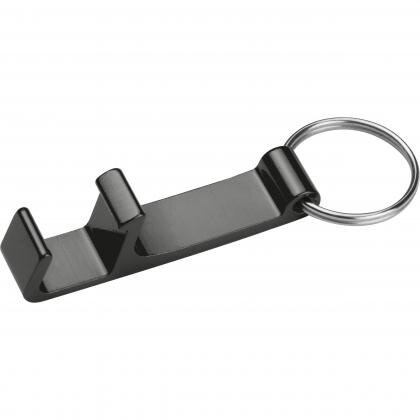 Metal keyring with bottle and can opener ADRIANO
