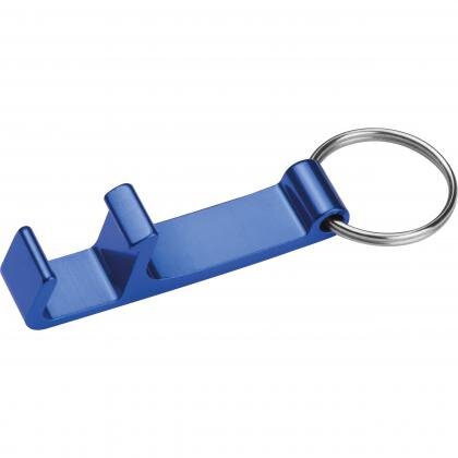 Metal keyring with bottle and can opener ADRIANO