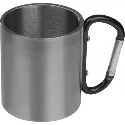 Metal mug with snap hook ANGELICA