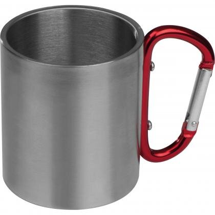 Metal mug with snap hook ANGELICA