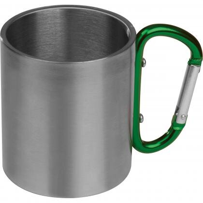Metal mug with snap hook ANGELICA
