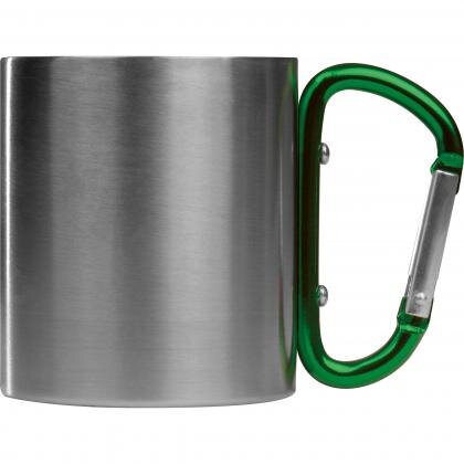 Metal mug with snap hook ANGELICA