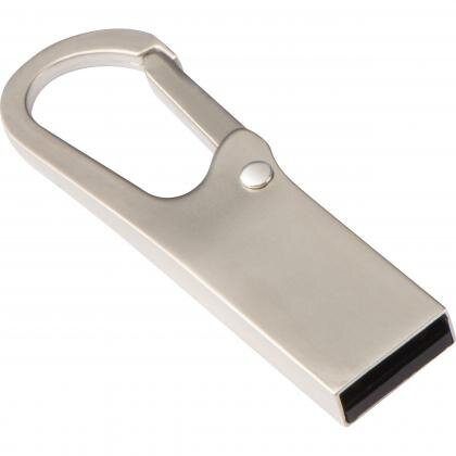Metal USB stick with carabiner - 8GB DONALD