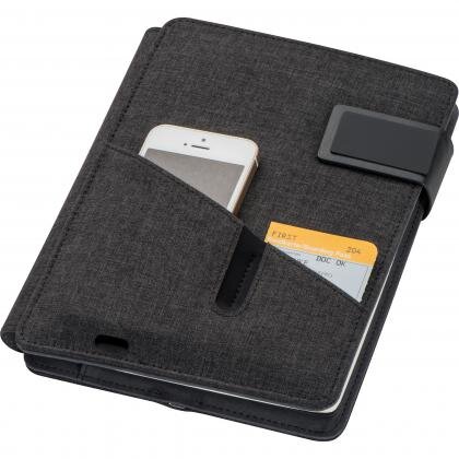 Notebook with powerbank FABIOLA