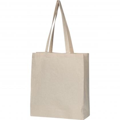 Organic cotton bag with bottom fold ADAM