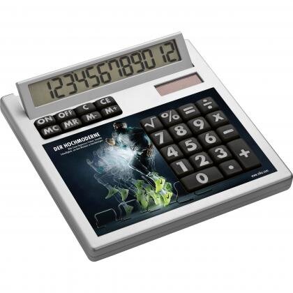 Own-design desk calculator with insert without holes GENEVIEVE